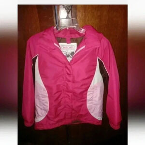 Cherokee Authentic Brand Outerwear Girl's Jacket Size L 10/12 Zip Up Hot Pink